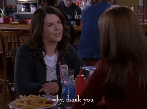 Why Thank You Gilmore Girls GIF
