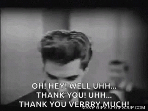 Why Thank You Oh Hey Elvis Presley Hair GIF