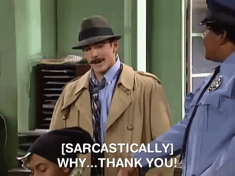 Why Thank You Sarcastically GIF