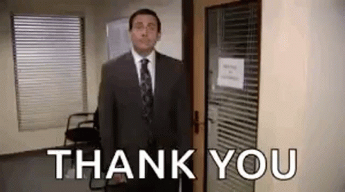Why Thank You The Office Bow Steve Carell GIF