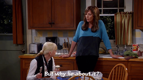 Why You Always Lying Anna Farris GIF