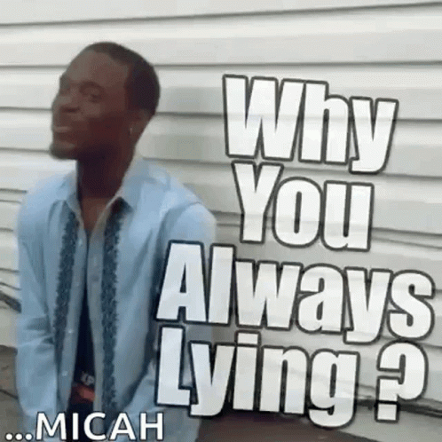 Why You Always Lying Funny Troll GIF