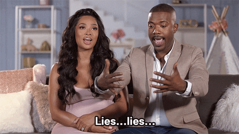 Why You Always Lying Love And Hiphop Couple GIF