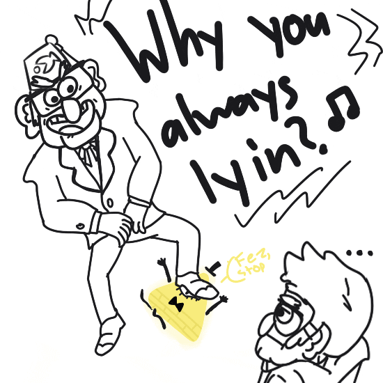 Why You Always Lying Mobile Animated Drawing GIF