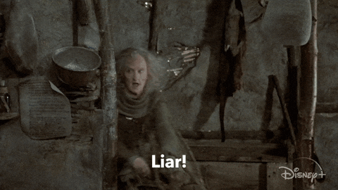 Why You Always Lying Old Witch GIF