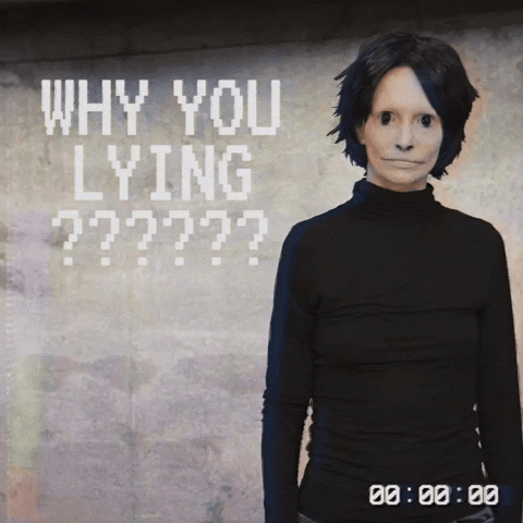 Why You Always Lying Scary Ghost Face GIF