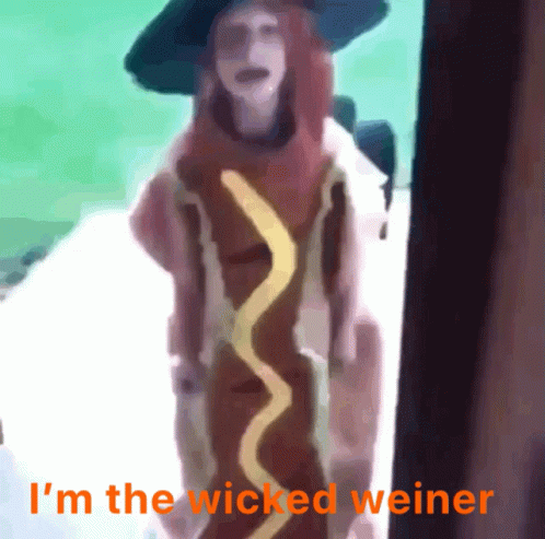Wicked Weiner Cosplay GIF