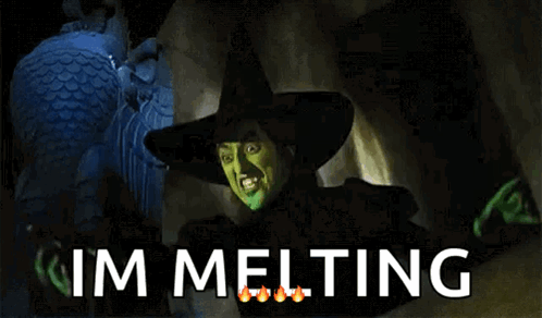 Wicked Witch I'm Melting Big Laugh GIF