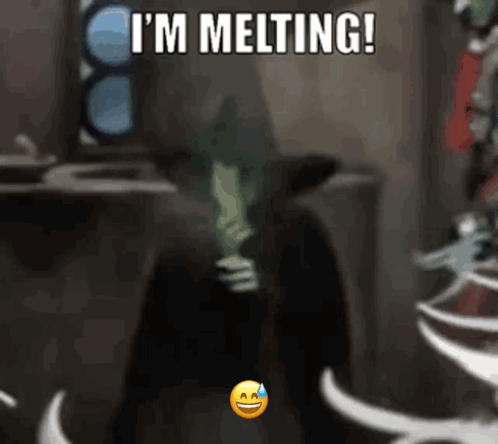 Wicked Witch I'm Melting White Smoke GIF