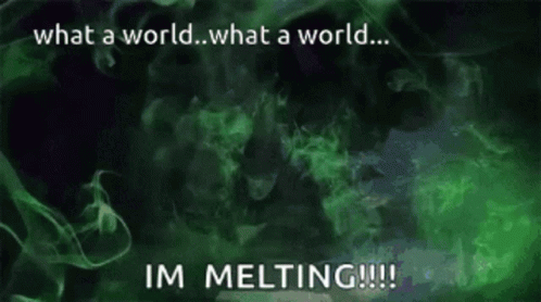 Wicked Witch Melting Green Thick Smoke GIF