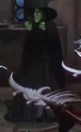 Wicked Witch Melting Skull Swords Surrounds Her GIF