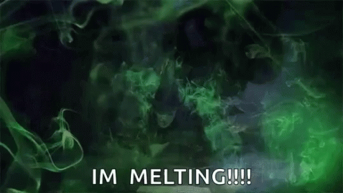 Wicked Witch Melting With Green Smoke GIF