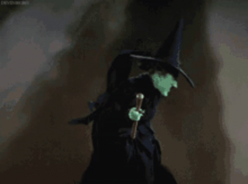 Wicked Witch Of The West Looking Angry GIF