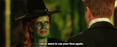 Wicked Witch Of The West Talking To Man GIF