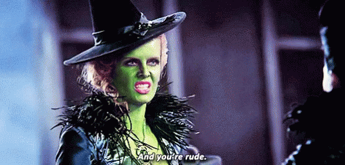 Wicked Witch Of The West Youre Rude GIF