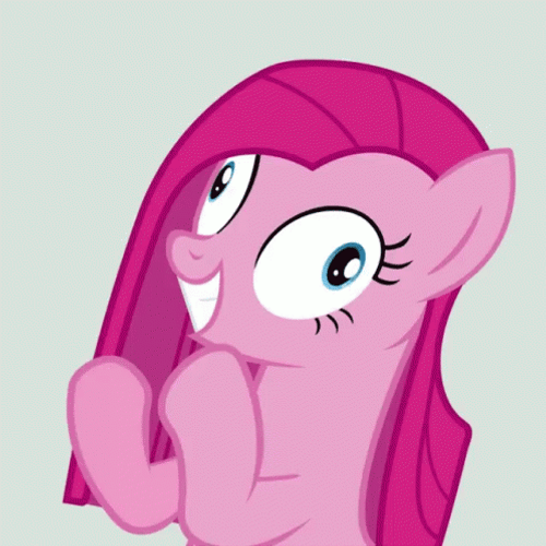 Wide Eyes Pinkie Pie Clapping GIF