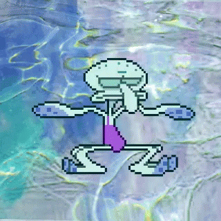 Squidward Playful Wiggle GIF