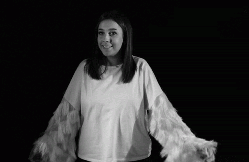 Woman Black And White Wiggle GIF