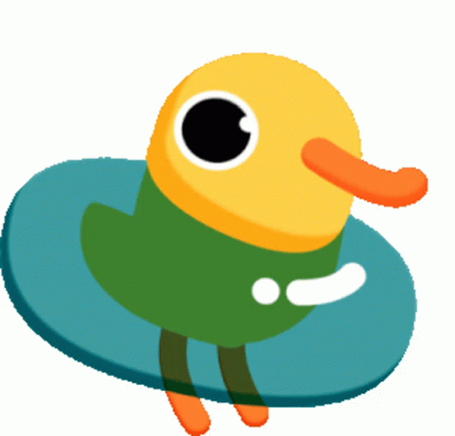 Wiggling Yellow Duck Dance GIF