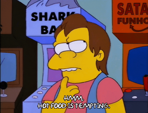 Wikisimpsons Hot Food Is Tempting GIF