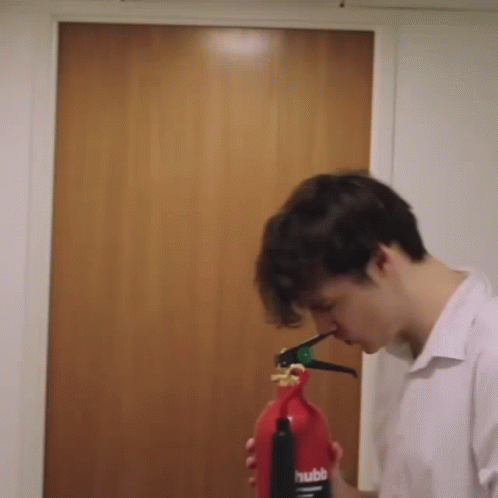 Wilbur Soot Blowing Fire Extinguisher GIF