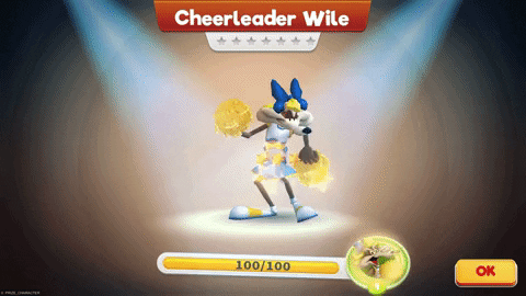 Wile E Coyote Cheerleader Wile GIF