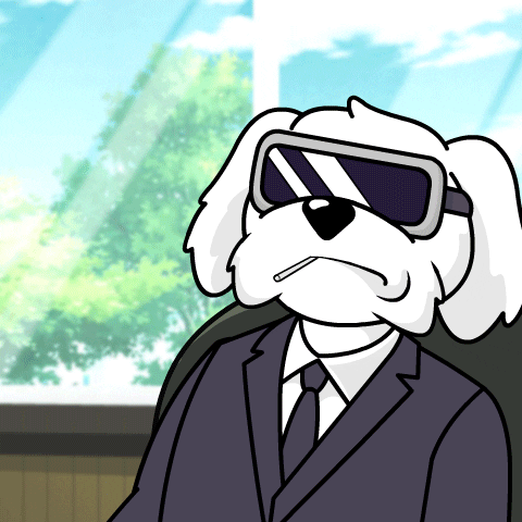 Will Do Dog In Shades GIF