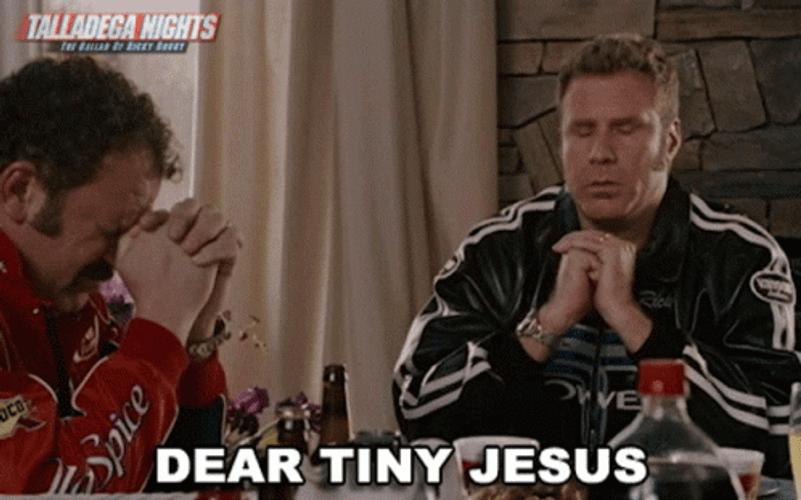 Will Ferell Talladega Nights Tiny Jesus GIF