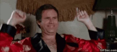 Will Ferrel Feeling Giddy GIF