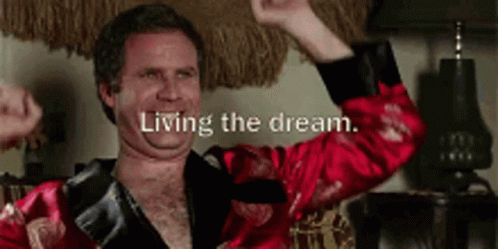 Will Ferrell Living The Dream GIF