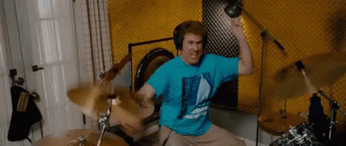 Will Ferrell Mad Drum Roll GIF