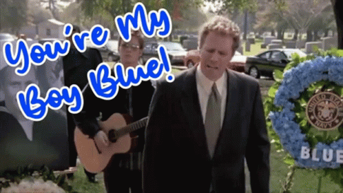 Will Ferrell Singing You're My Boy Blue GIF