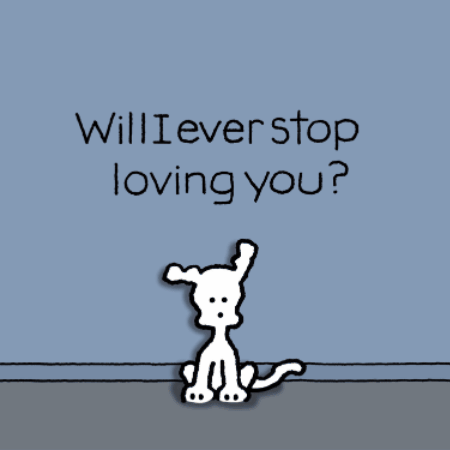 Will I Ever Stop Loving You Chippy Dog GIF