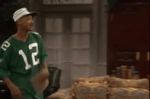 Will Smith And Friend Staying Cool GIF
