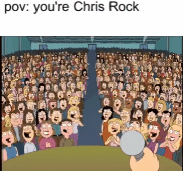 Will Smith Chris Rock Audience Pov Peter Griffin GIF