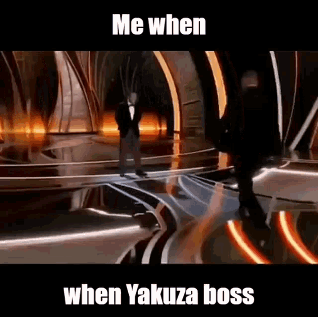 Will Smith Chris Rock Yakuza Boss Slap GIF