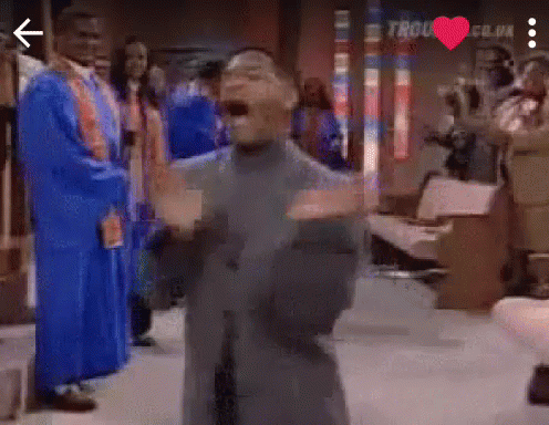 Will Smith Going Crazy In Church GIF