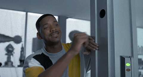 Will Smith In The Doorway GIF