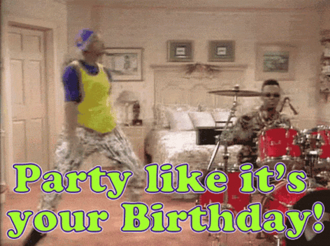 Will Smith Party Like It's Your Birthday GIF
