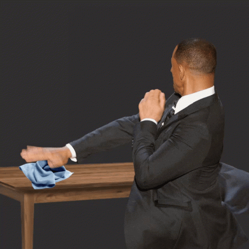 Will Smith Slap Money Oscar Meme GIF