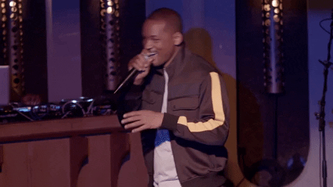 Will Smith Speaking With Microphone GIF
