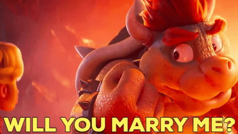 Will You Marry Me Bowser GIF
