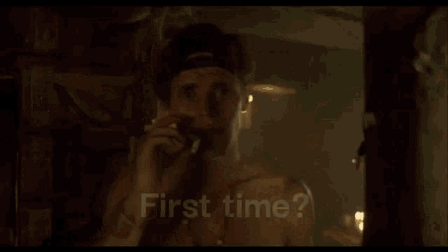 Willem Dafoe Asking First Time In Movie Clip GIF