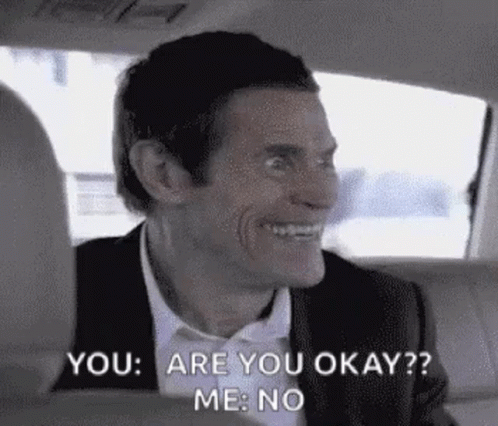 Willem Dafoe Crazy Person GIF