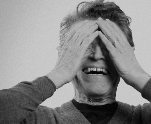 Willem Dafoe Laughing Head Ache GIF