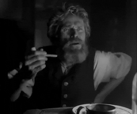 Willem Dafoe The Lighthouse Black And White GIF
