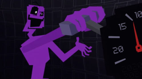 William Afton Purple Guys Pull Down GIF