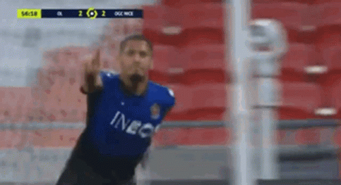 William Saliba Player Blue Jersey GIF
