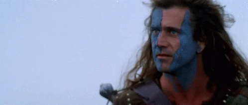 William Wallace Turning Around GIF