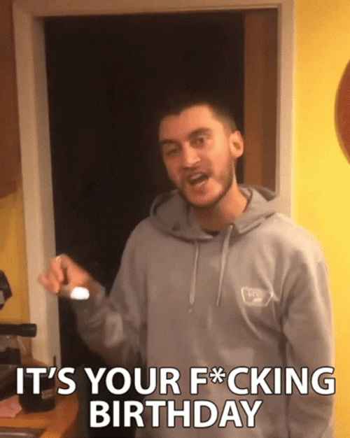 Willie Mack Singing It's Your Birthday GIF